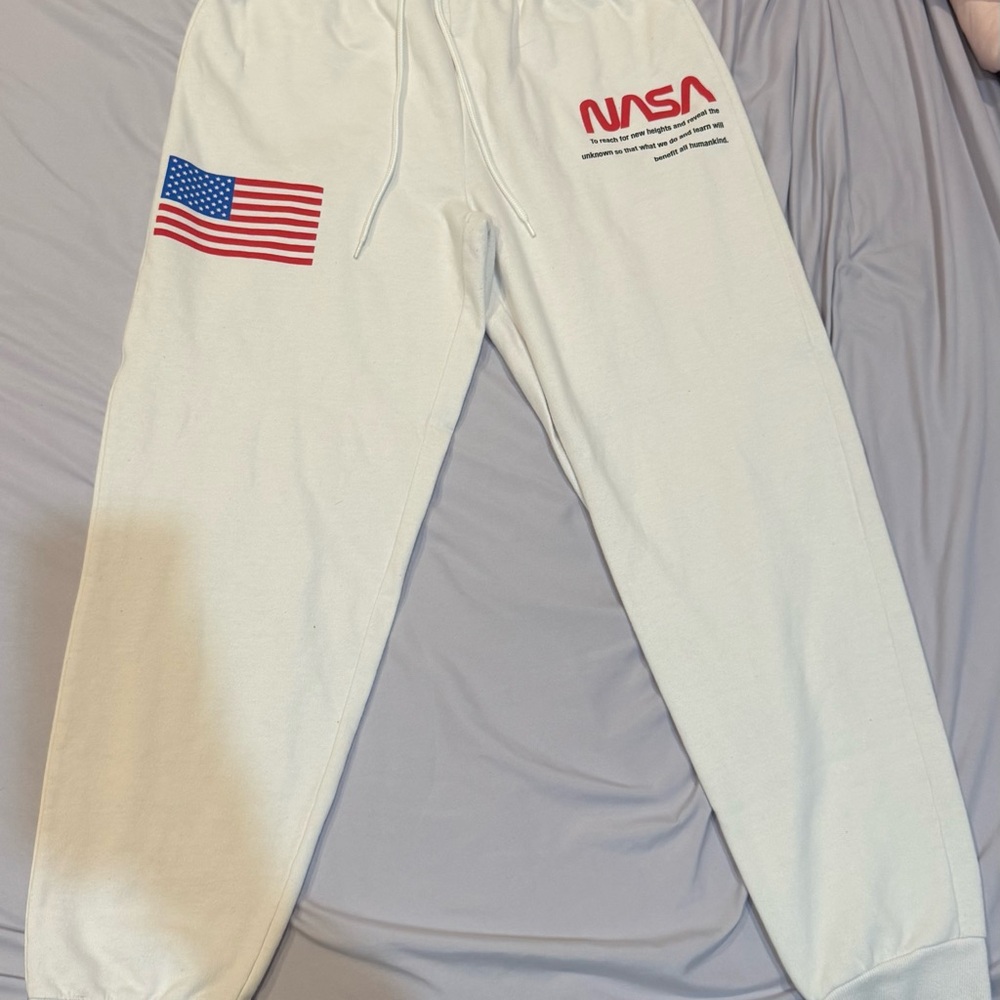 Heron Preston X NASA Sweatpants in White